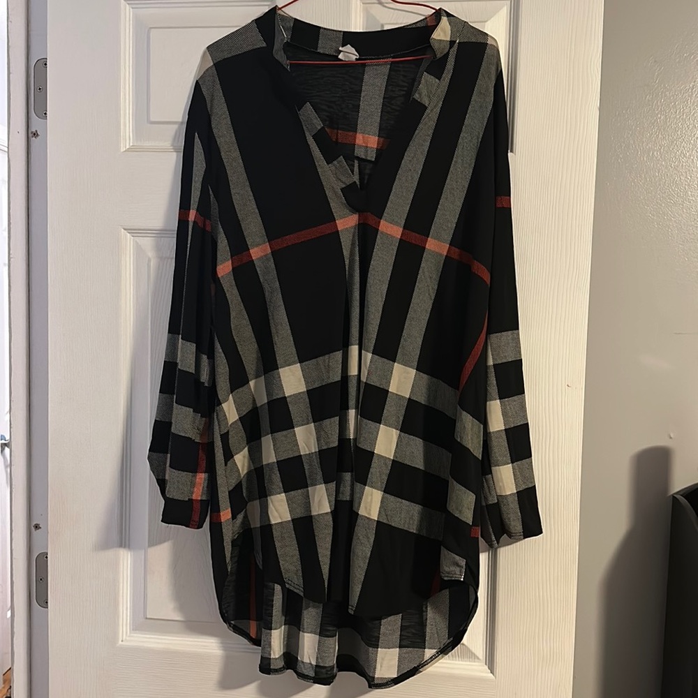 High-low tunic top